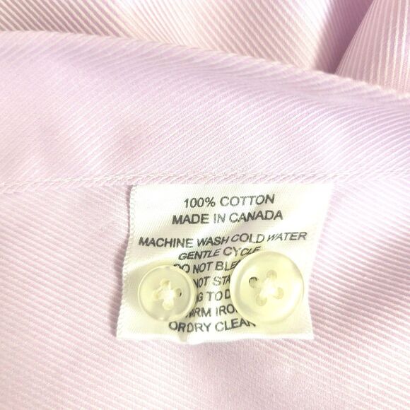 Paul Stuart Pink Button Down 100% Cotton Size L Mens Shirt Canada - Picture 5 of 7